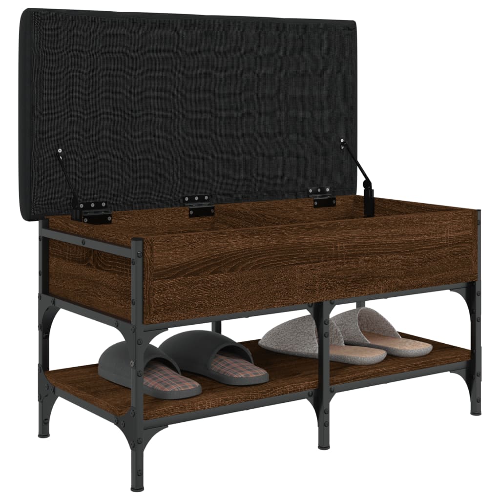 Klupa za cipele boja hrasta 82x42x45 cm od konstruiranog drva