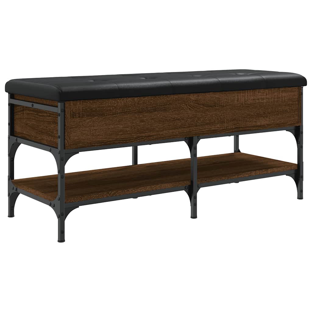 Klupa za cipele boja hrasta 102x42x45 cm od konstruiranog drva