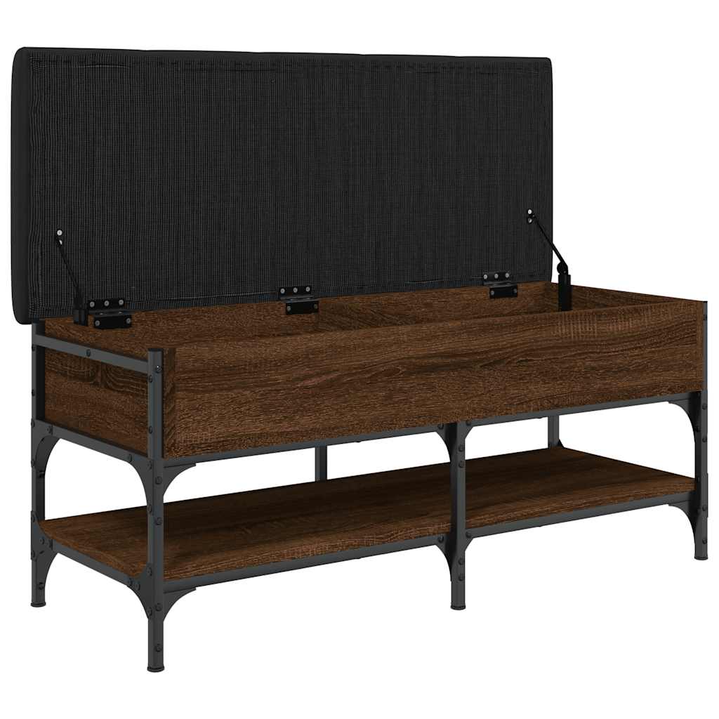 Klupa za cipele boja hrasta 102x42x45 cm od konstruiranog drva