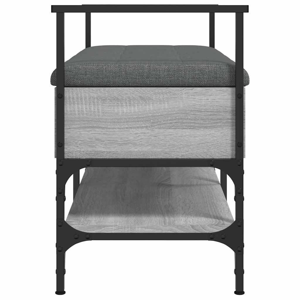 Klupa za cipele siva boja hrasta 85,5x42x57,5 cm drvena