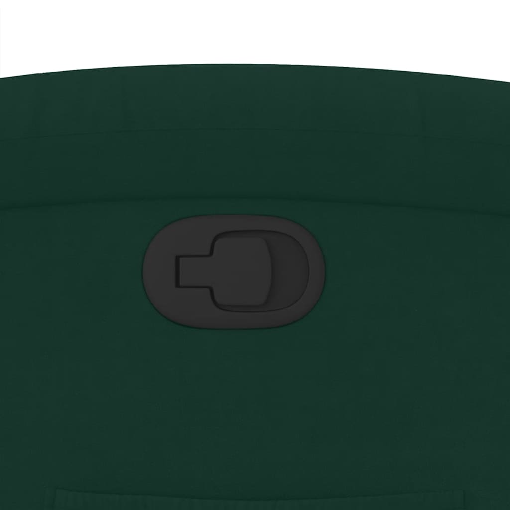 Naslonjač na podizanje tamnozeleni baršunasti