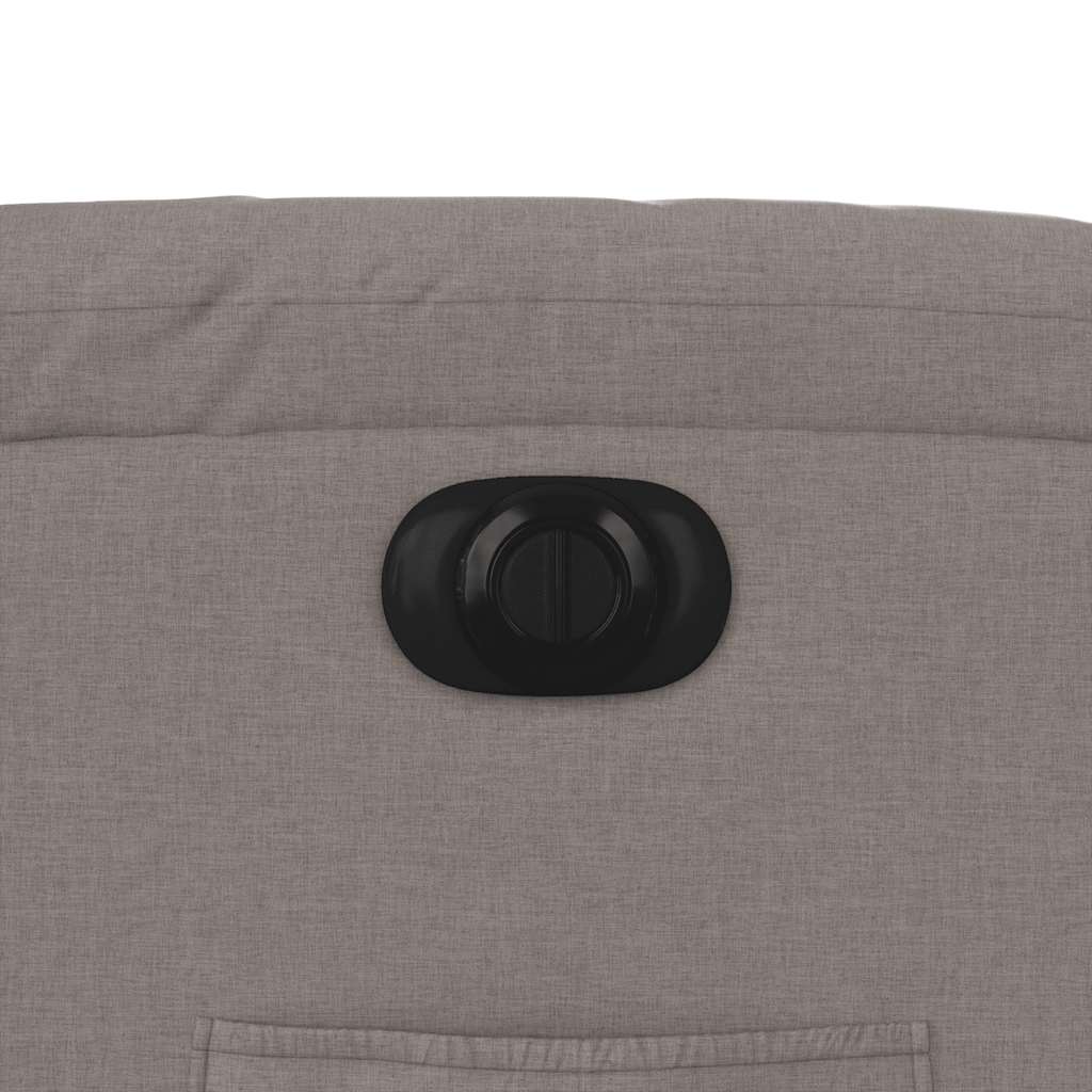 Električni naslonjač na podizanje od tkanine smeđesivi