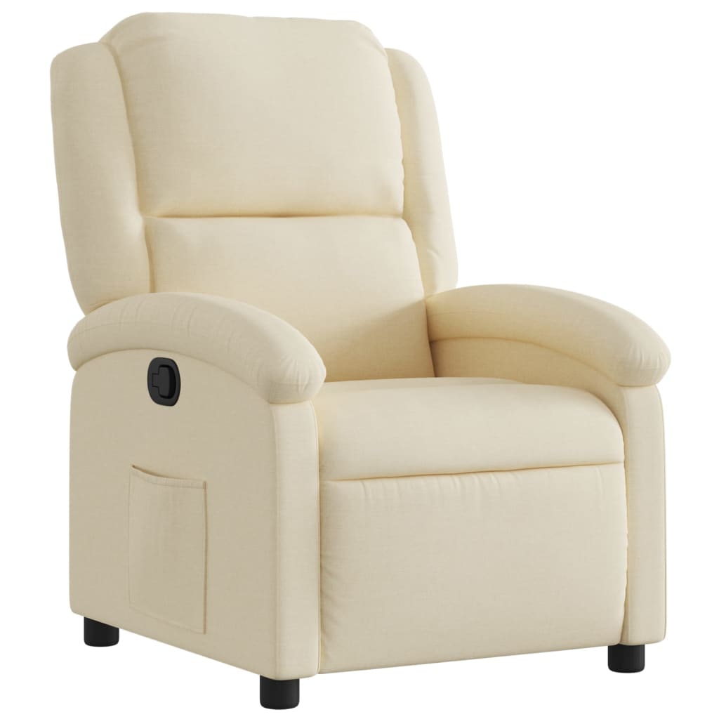 Naslonjač krem tkanina