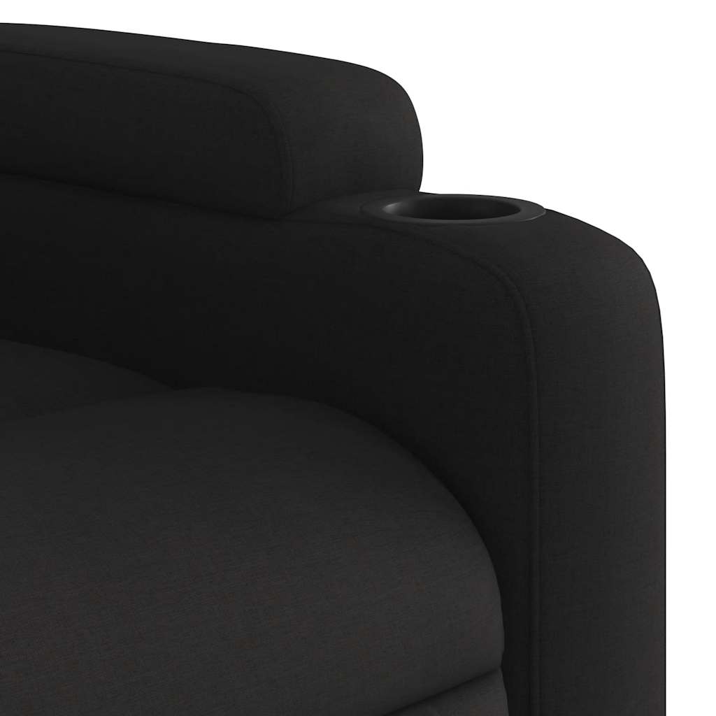 Masažna fotelja, crna tkanina