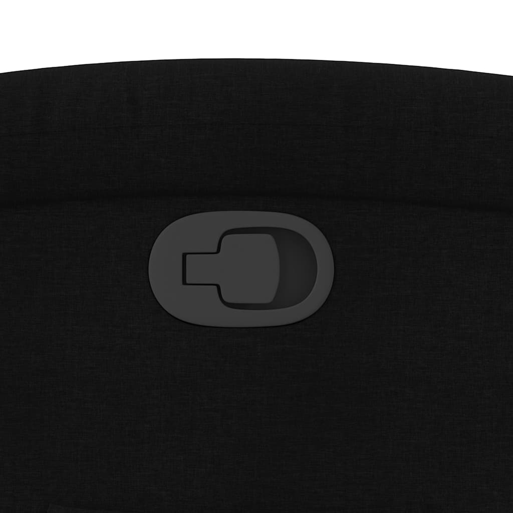 Naslonjač za noge, crna tkanina
