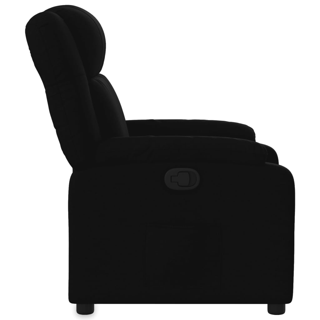 Naslonjač za noge, crna tkanina