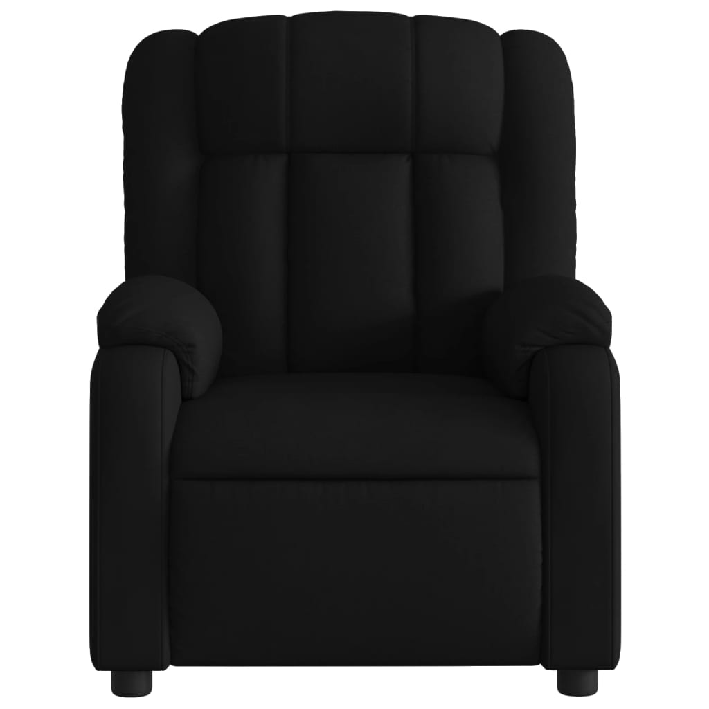 Masažna fotelja, crna tkanina