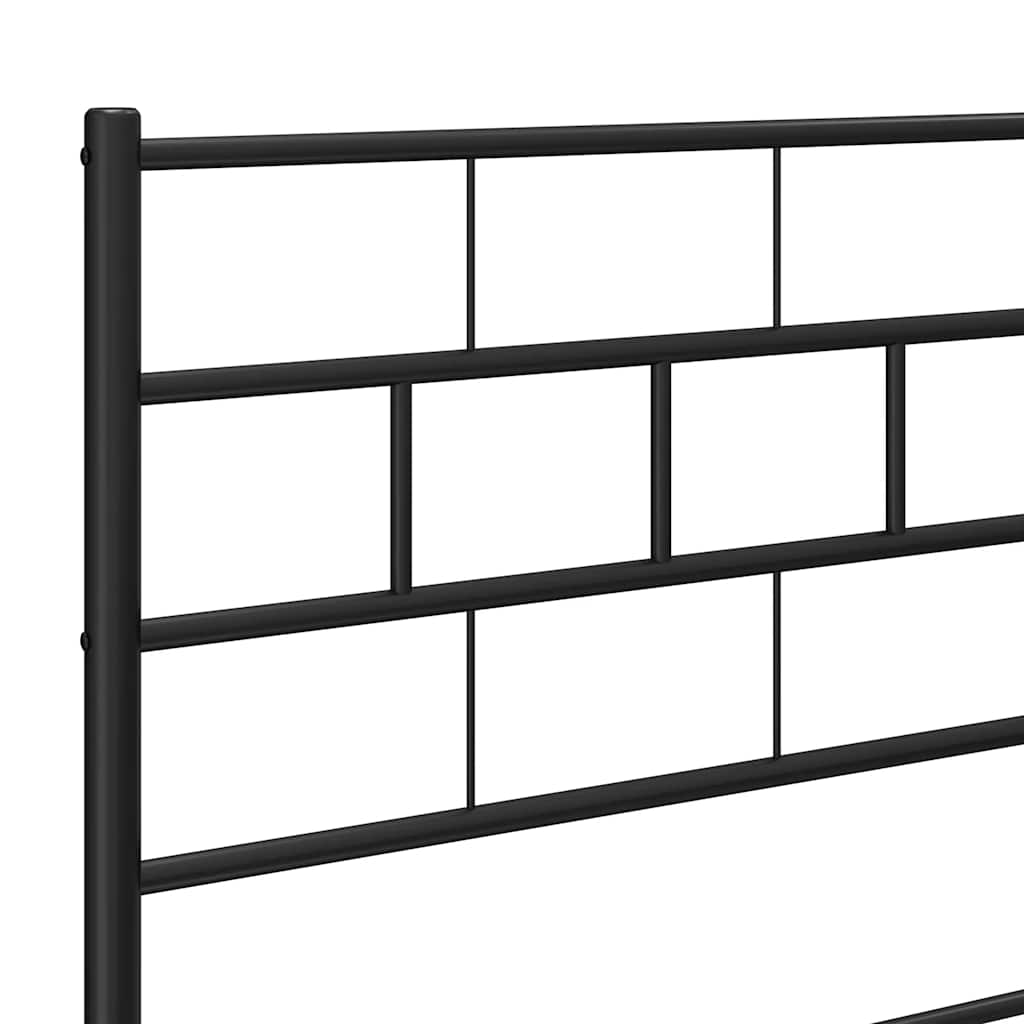 Metalno zamjensko uzglavlje crno 80 cm