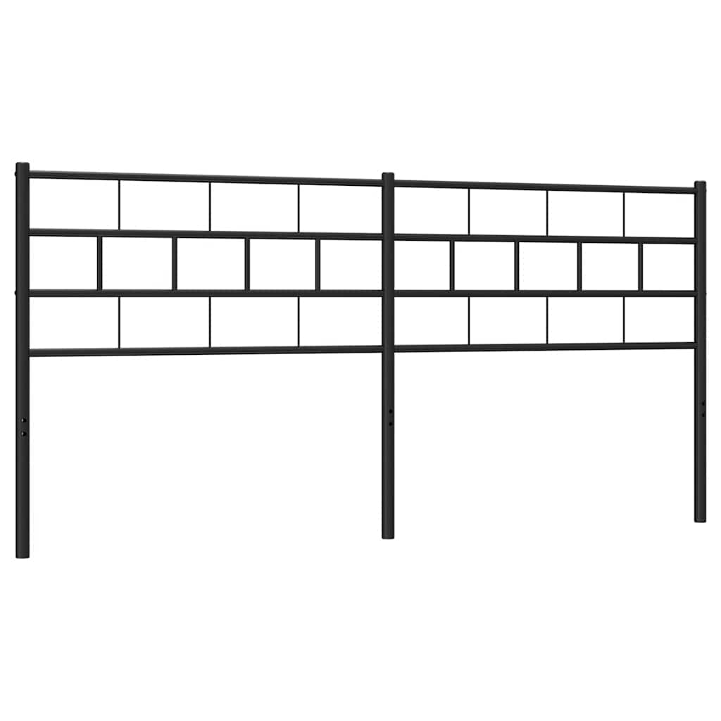 Metalno zamjensko uzglavlje crno 160 cm