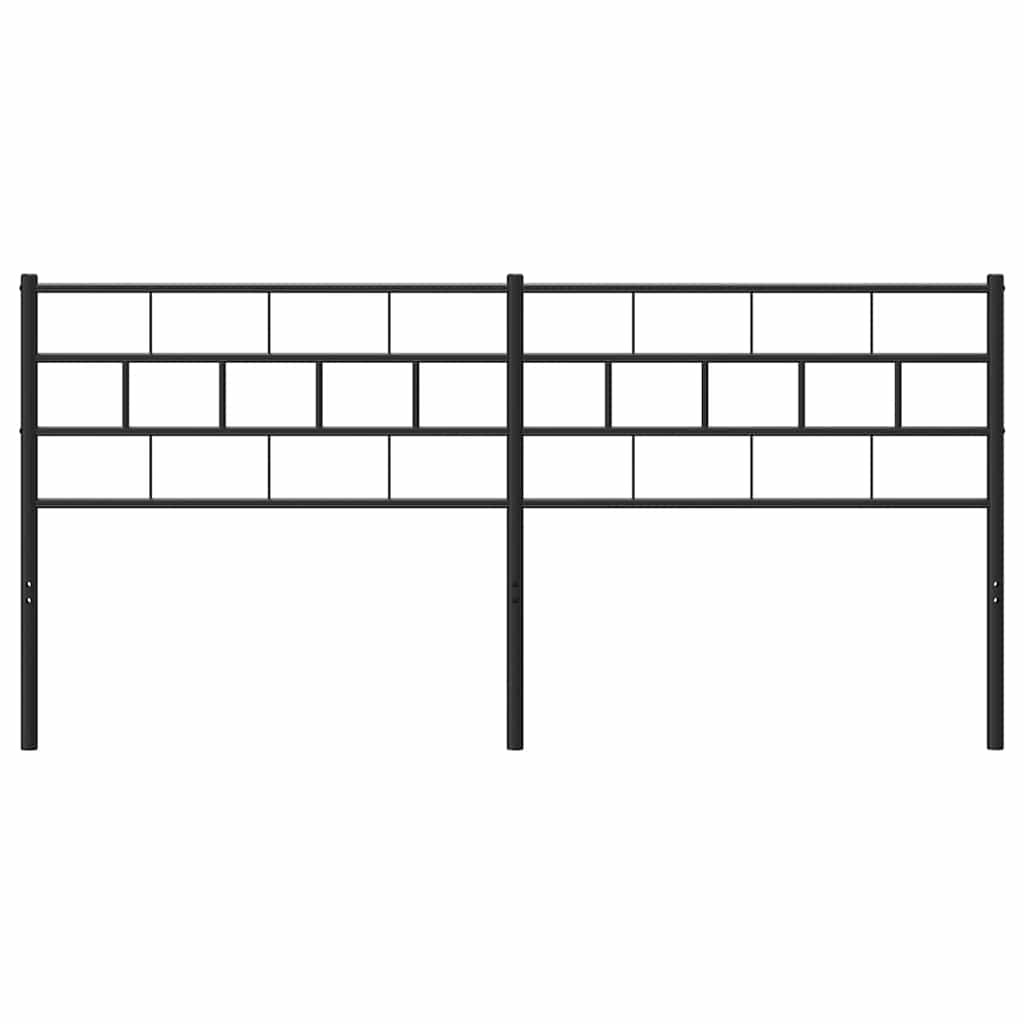 Metalno zamjensko uzglavlje crno 160 cm