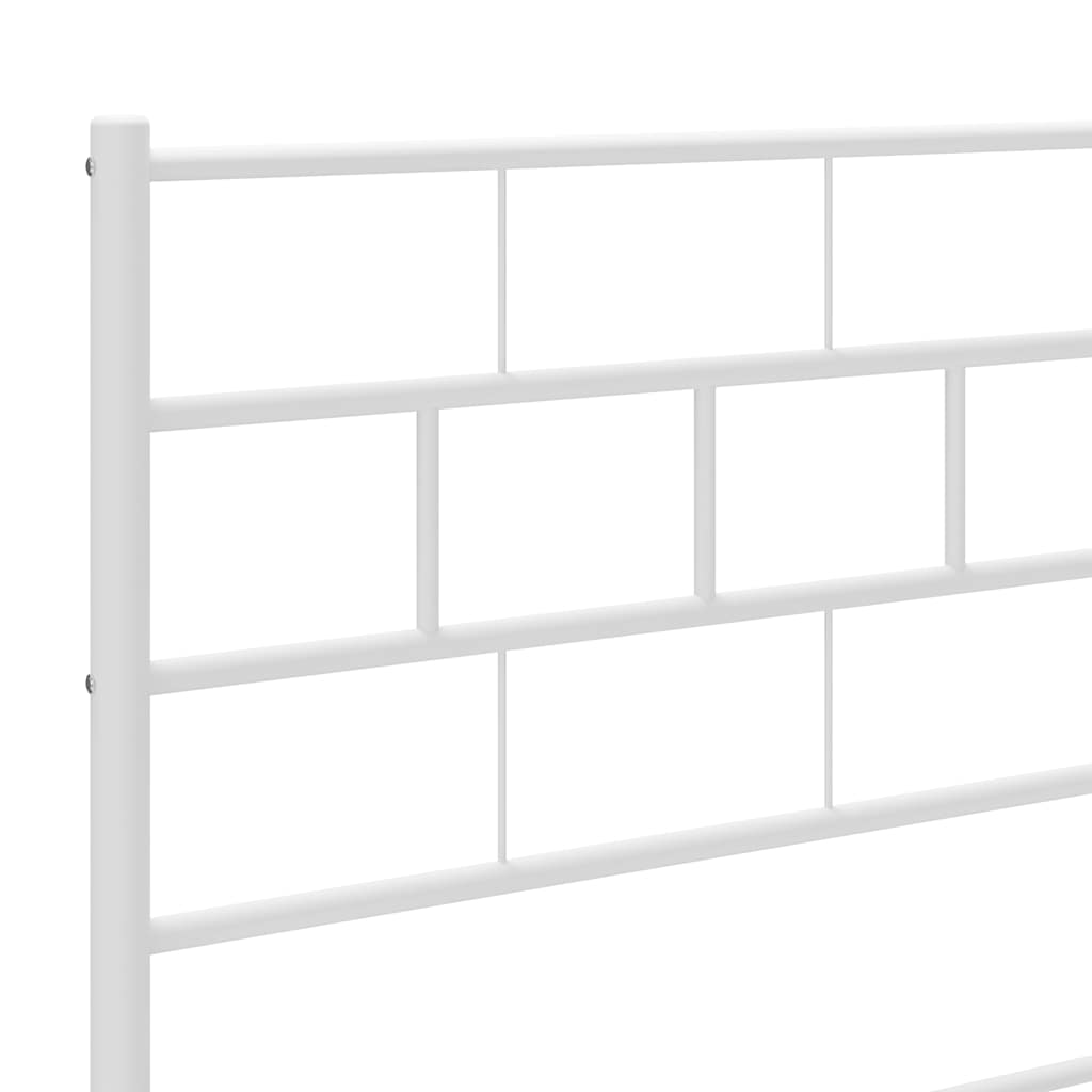 Metalno zamjensko uzglavlje bijelo 75 cm