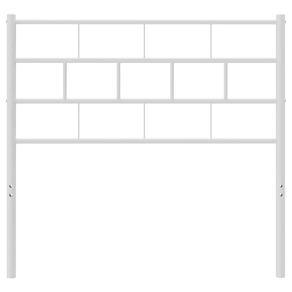 Metalno zamjensko uzglavlje bijelo 80 cm