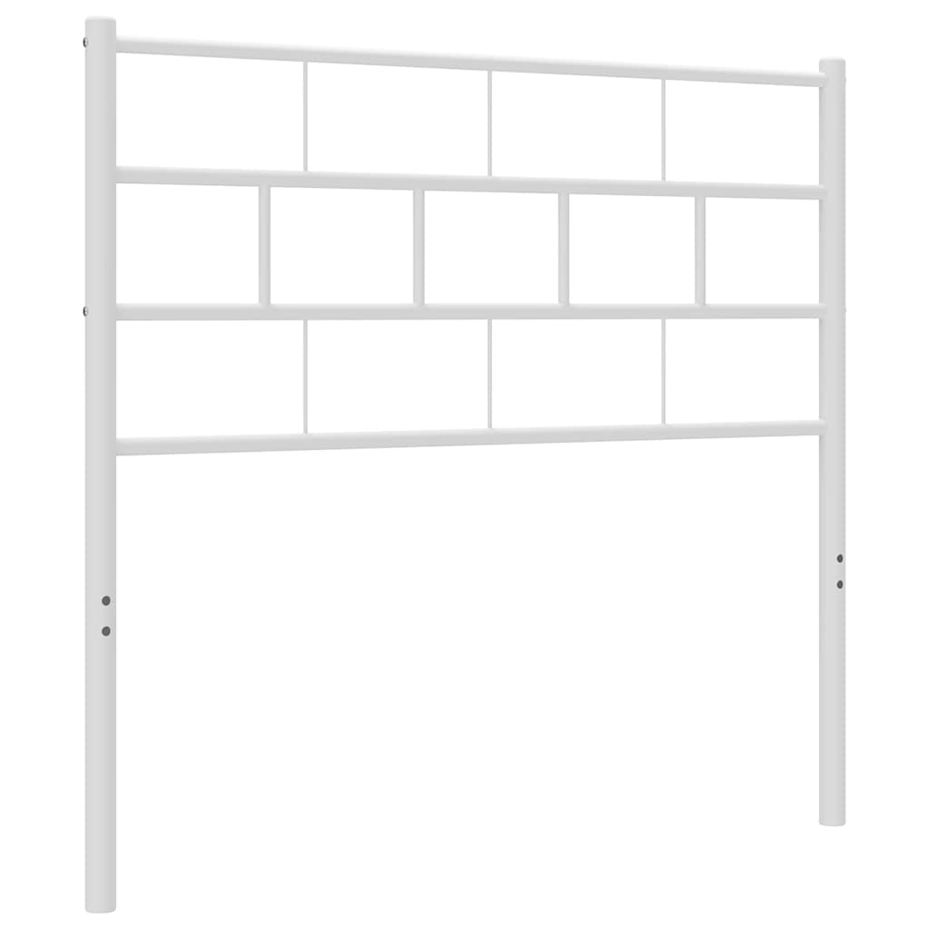 Metalno zamjensko uzglavlje bijelo 100 cm