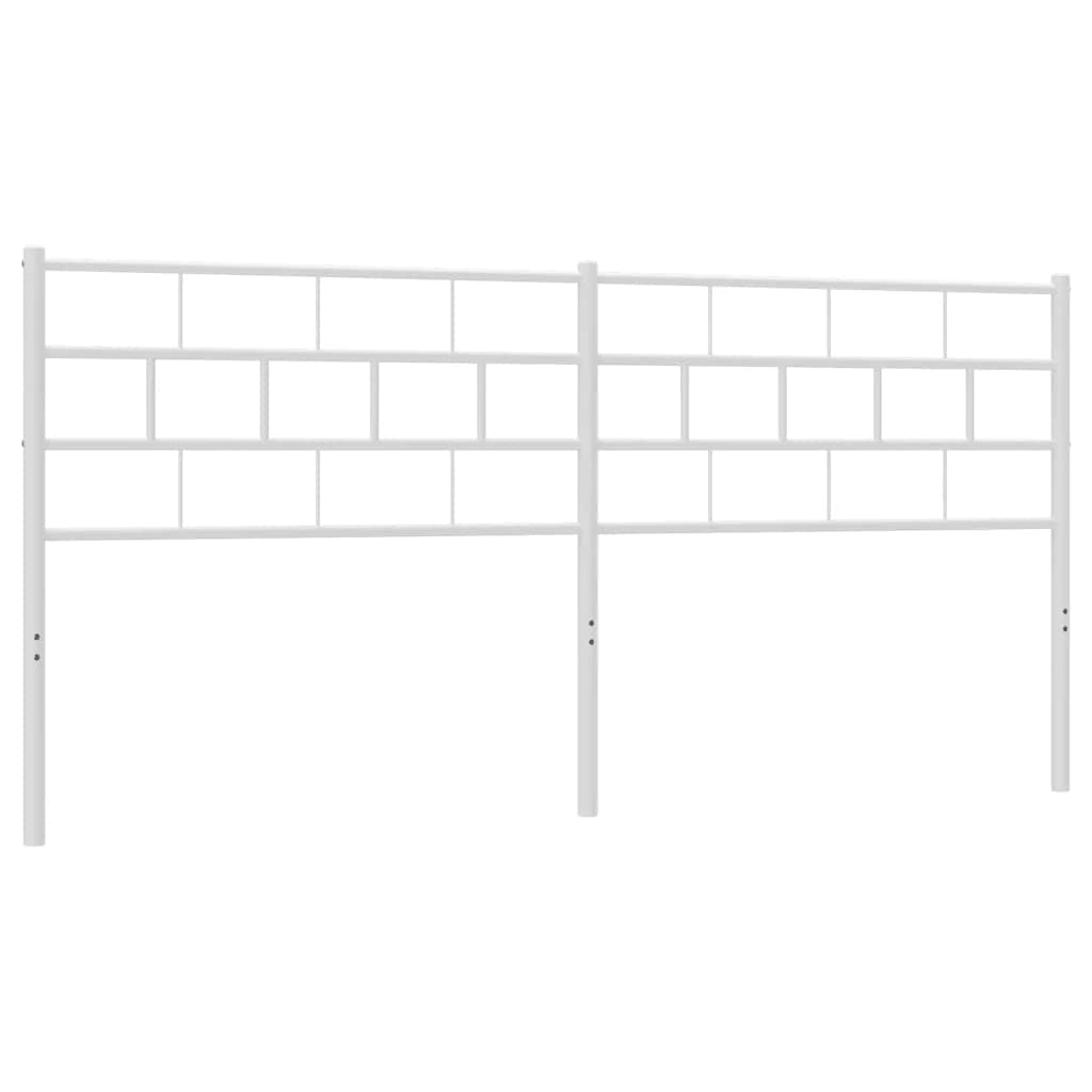 Metalno zamjensko uzglavlje bijelo 160 cm