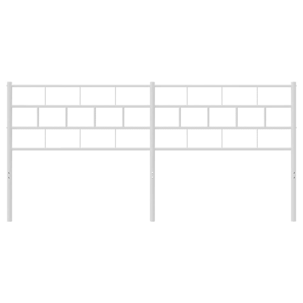 Metalno zamjensko uzglavlje bijelo 160 cm