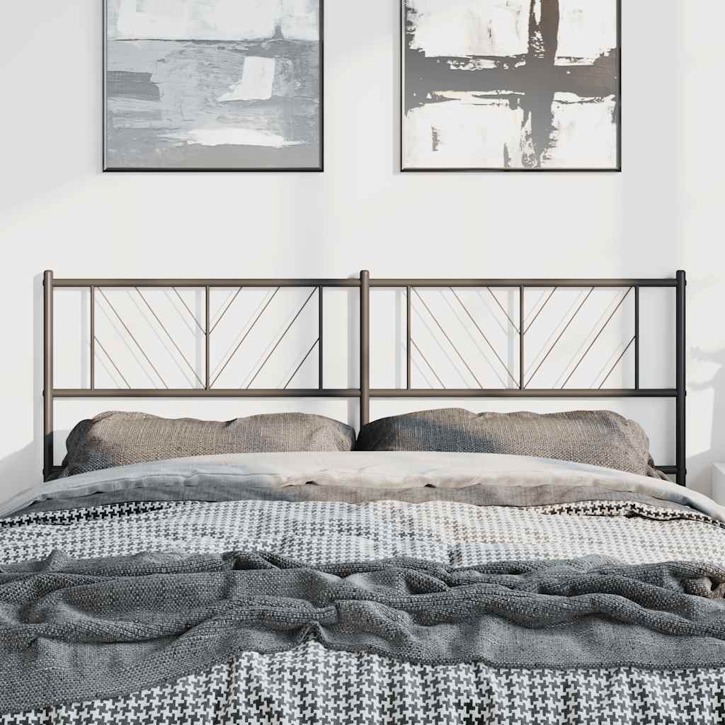 Metalno zamjensko uzglavlje crno 150 cm