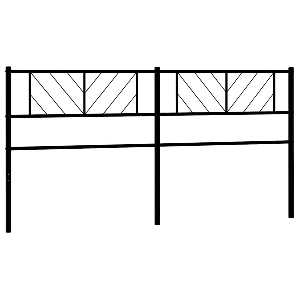 Metalno zamjensko uzglavlje crno 193 cm