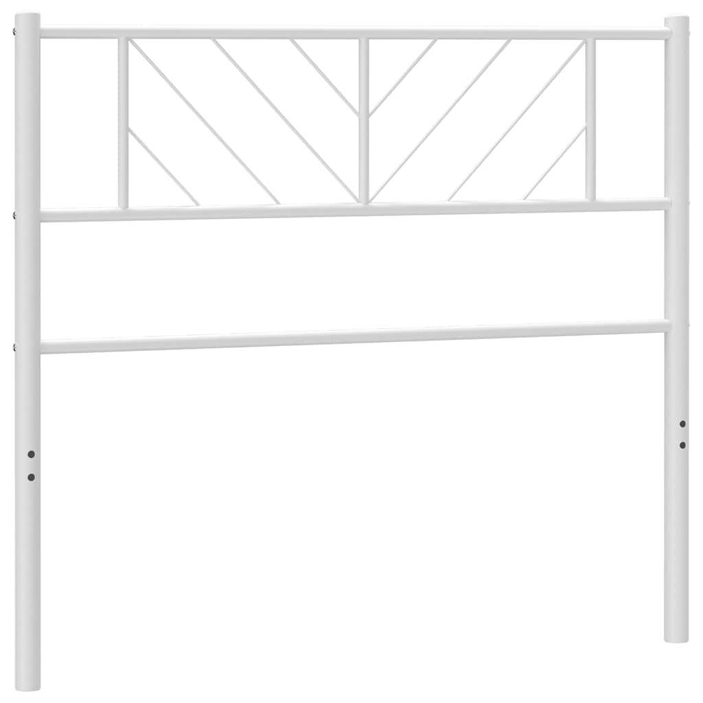 Metalno zamjensko uzglavlje bijelo 100 cm
