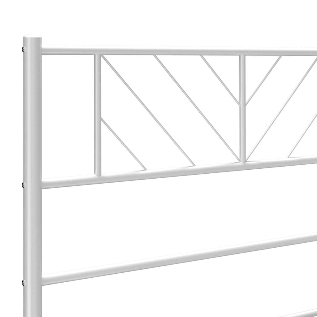 Metalno zamjensko uzglavlje bijelo 135 cm