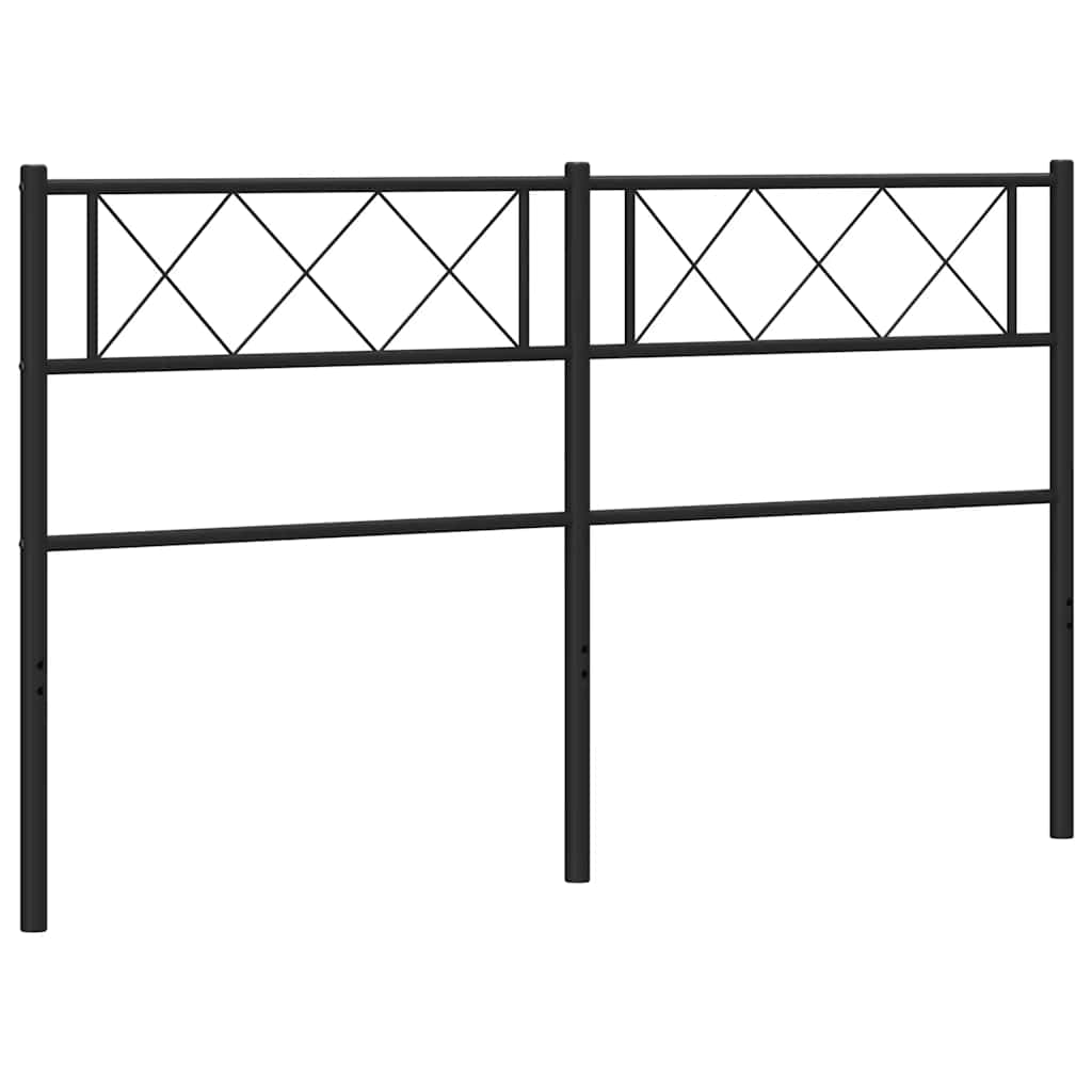 Metalno zamjensko uzglavlje crno 150 cm