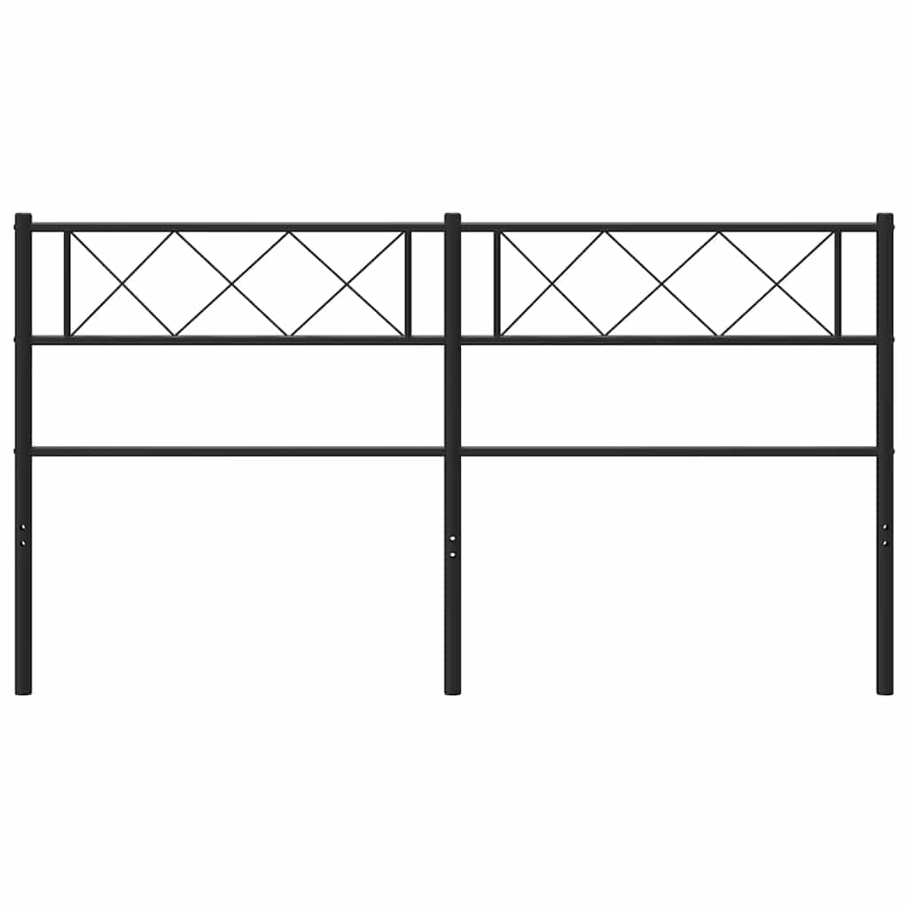 Metalno zamjensko uzglavlje crno 150 cm