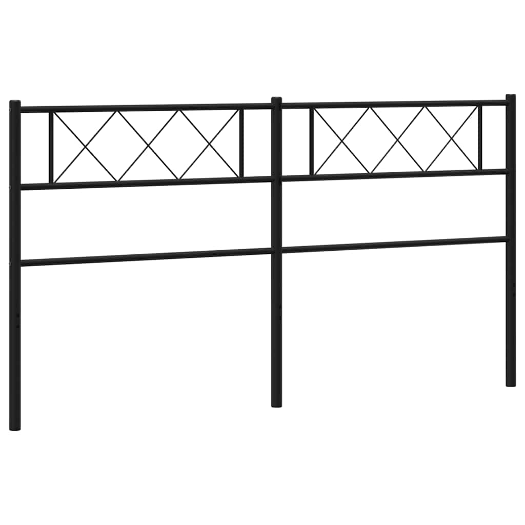 Metalno zamjensko uzglavlje crno 193 cm