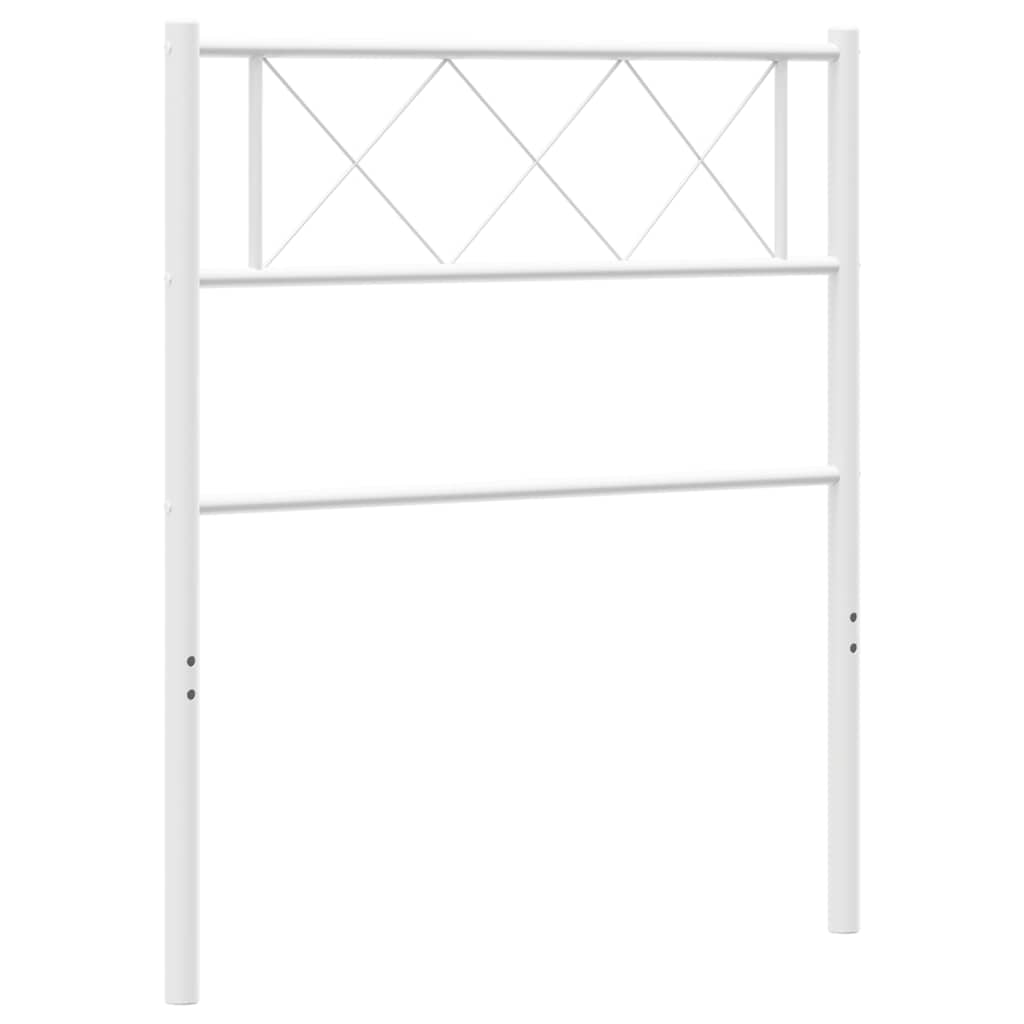 Metalno zamjensko uzglavlje bijelo 100 cm