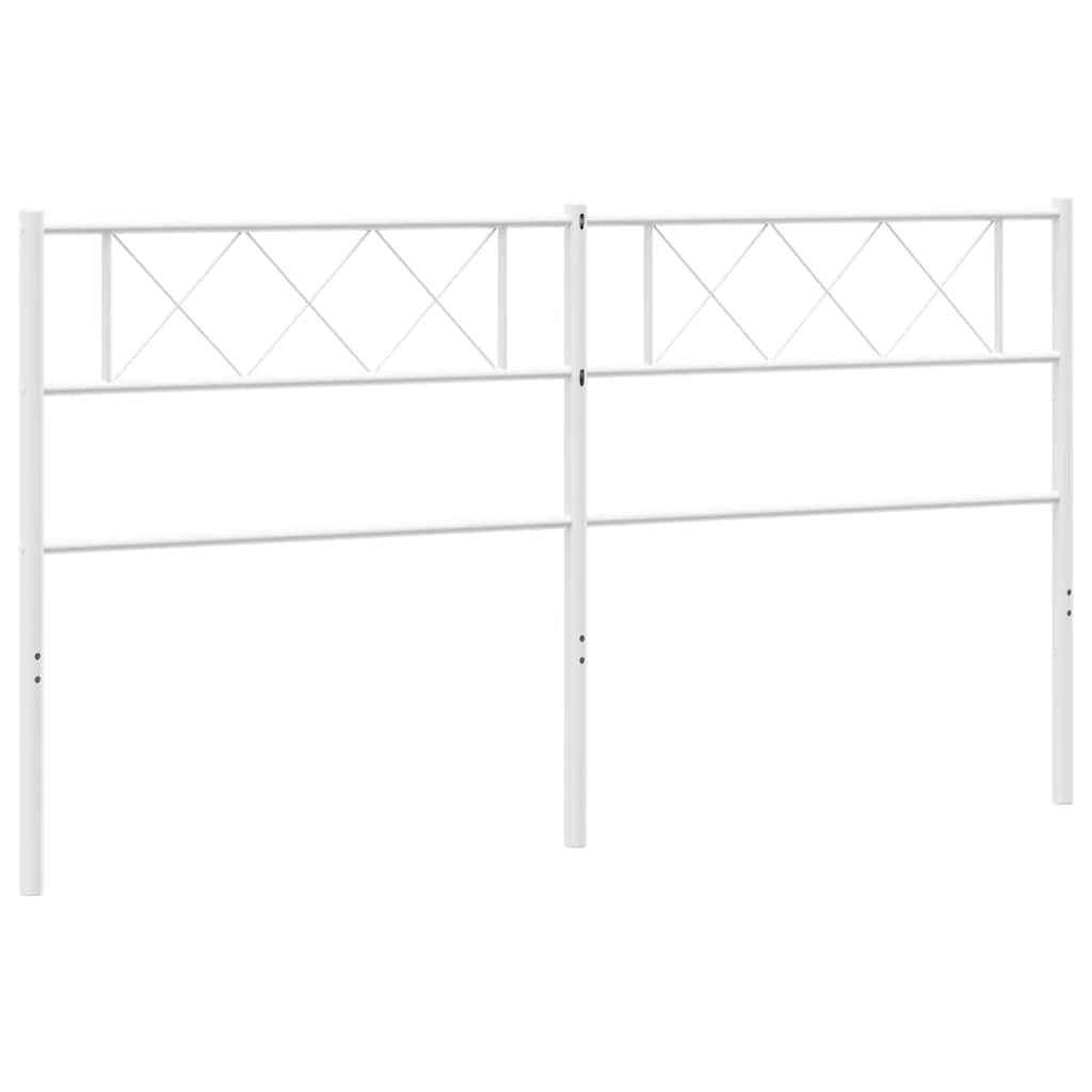 Metalno zamjensko uzglavlje bijelo 180 cm