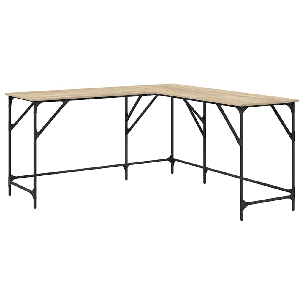 Radni stol boja hrasta sonome 149x149x75 cm konstruirano drvo