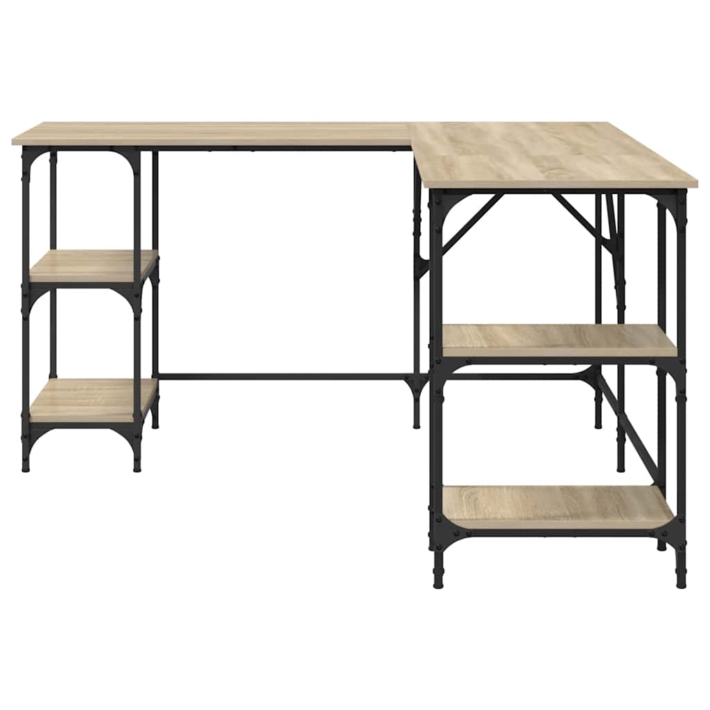 Radni stol boja hrasta sonome 139x139x75 cm konstruirano drvo