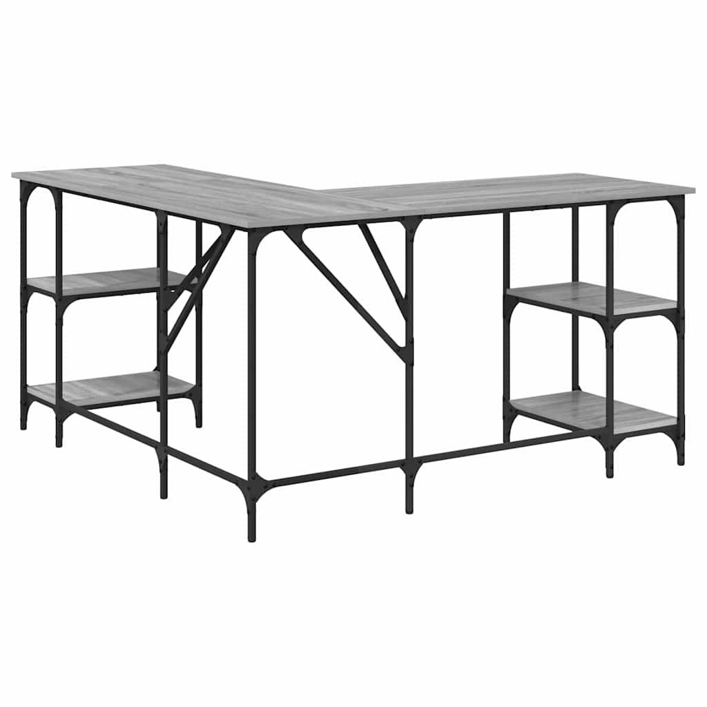 Radni stol boja hrasta sonome 139x139x75 cm konstruirano drvo