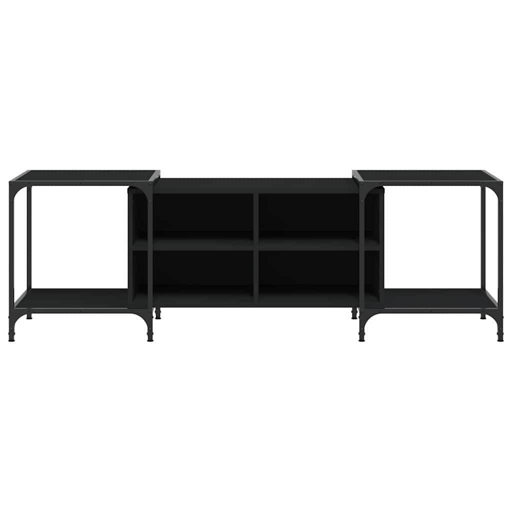 TV ormarić crni 153 x 37 x 50 cm od konstruiranog drva