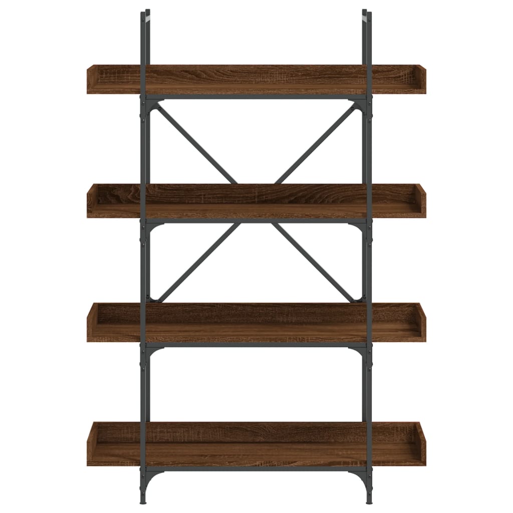 Regal za knjige s 4 razine boja hrasta 100x33x145,5 cm drveni