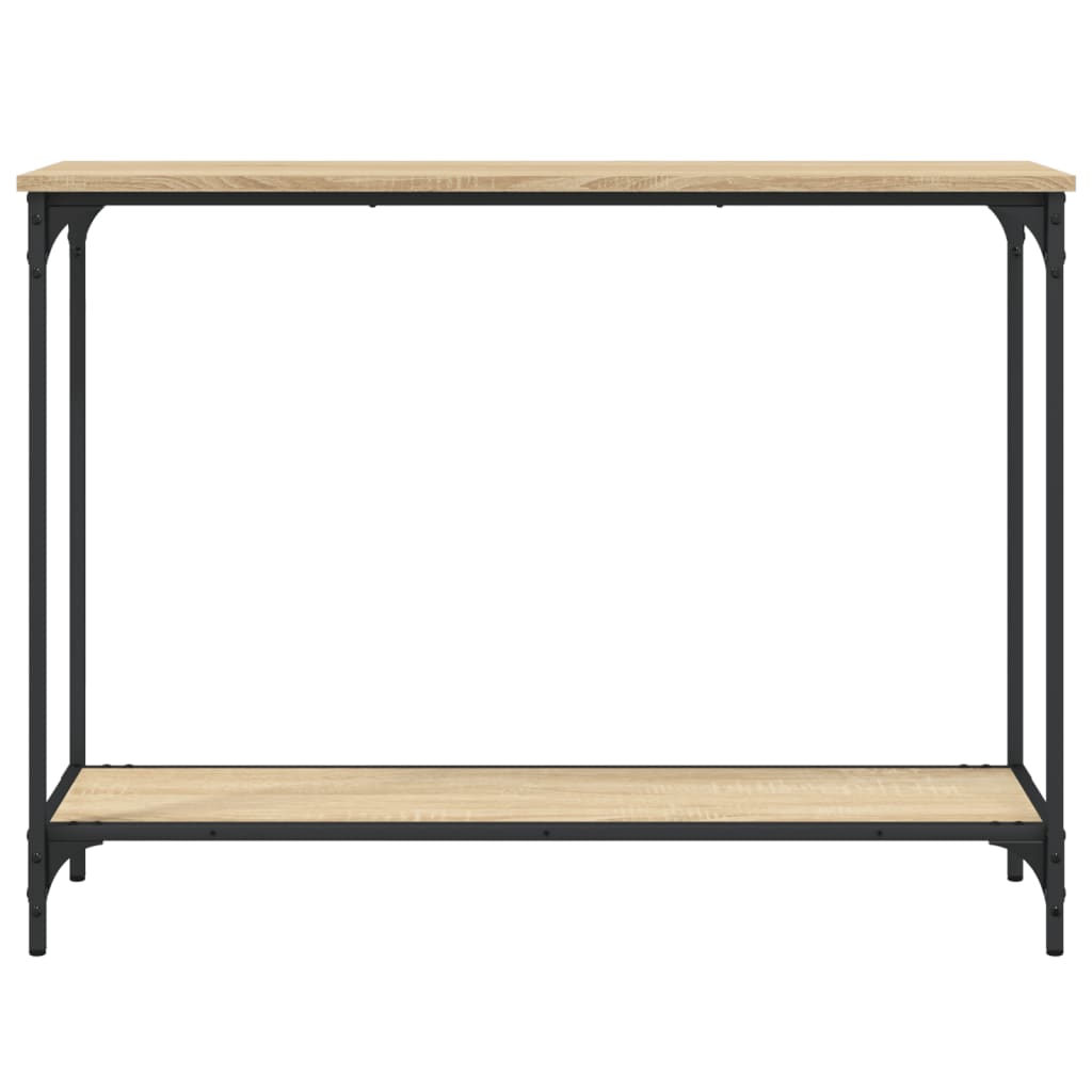 Konzolni stol boja hrasta 101x30,5x75 cm konstruirano drvo