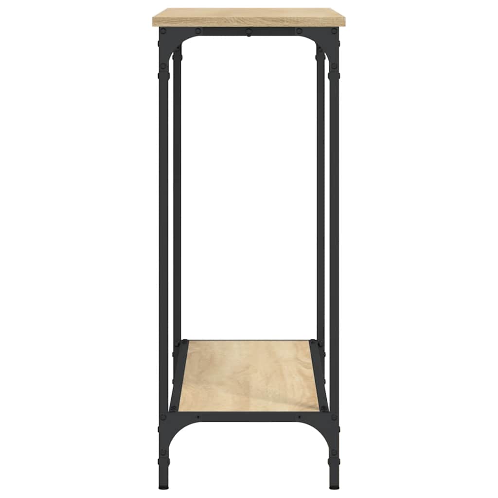 Konzolni stol boja hrasta 101x30,5x75 cm konstruirano drvo