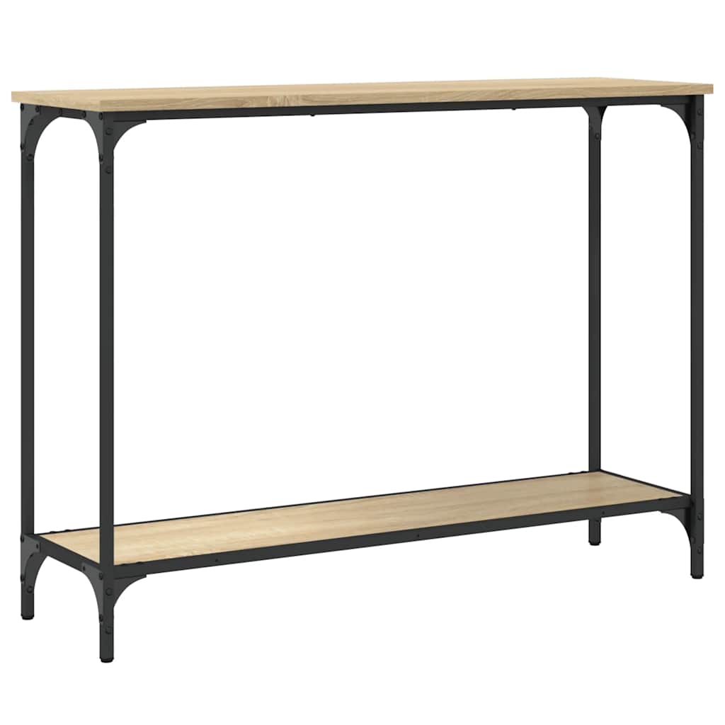 Konzolni stol boja hrasta 101x30,5x75 cm konstruirano drvo