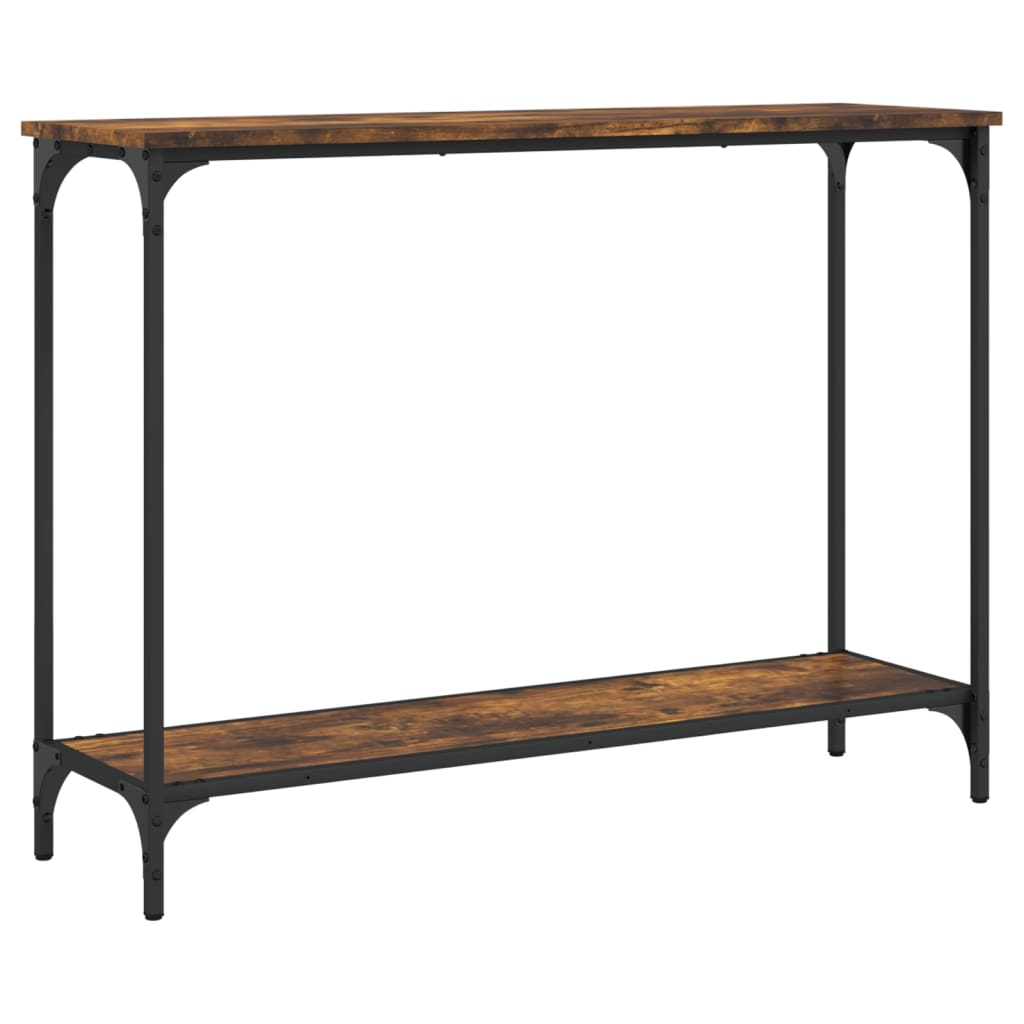 Konzolni stol boja hrasta 101x30,5x75 cm konstruirano drvo