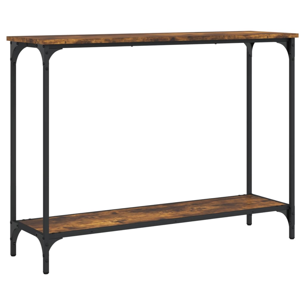 Konzolni stol boja hrasta 101x30,5x75 cm konstruirano drvo