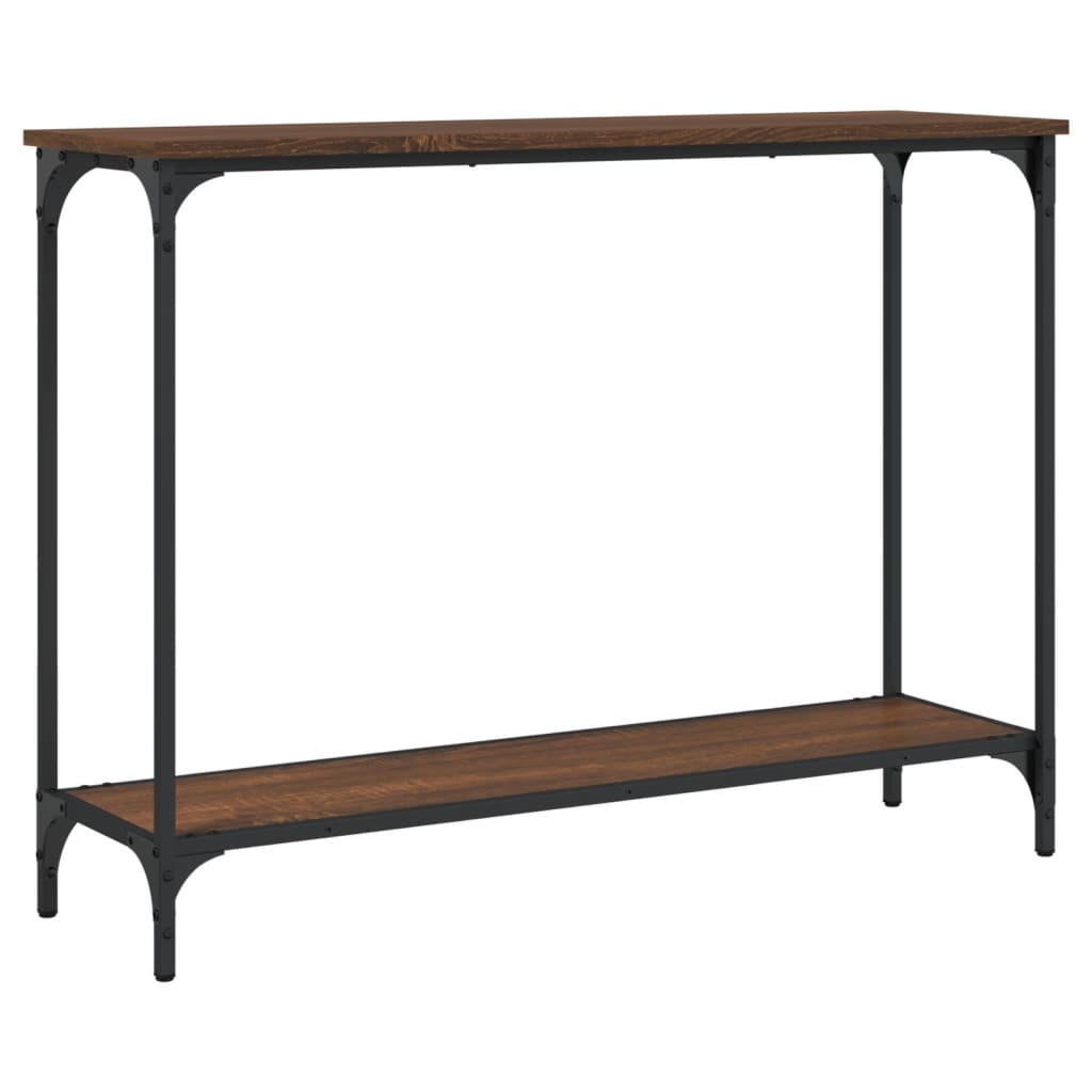 Konzolni stol boja hrasta 101x30,5x75 cm konstruirano drvo