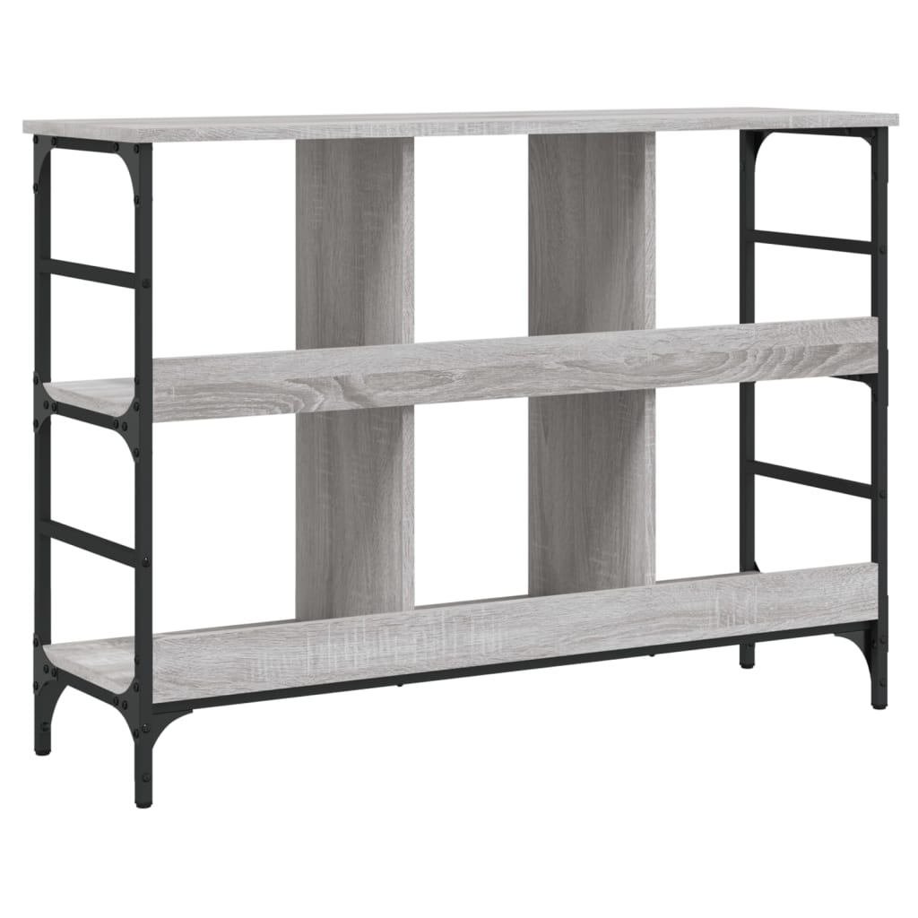 Komoda siva boja hrasta 102 x 32 x 73,5 cm konstruirano drvo