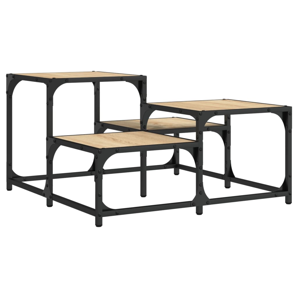Stolić za kavu boja hrasta sonome 68x68x40 cm konstruirano drvo