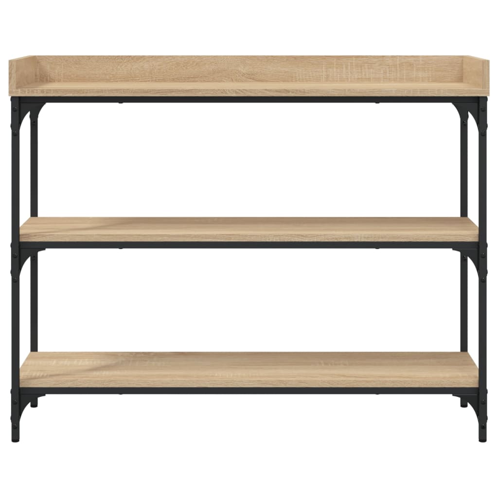 Konzolni stol s policama boja hrasta sonome 100 x 30 x 80 cm
