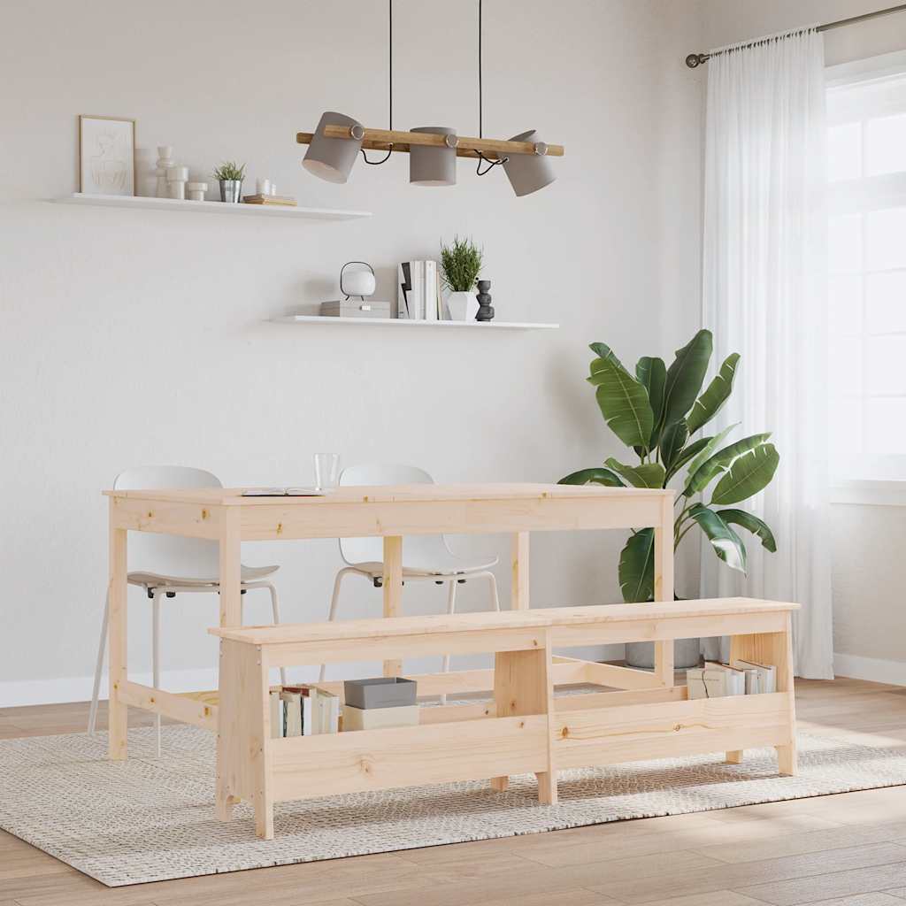 Klupa za hodnik 160x28x45 cm Masivno drvo Bor