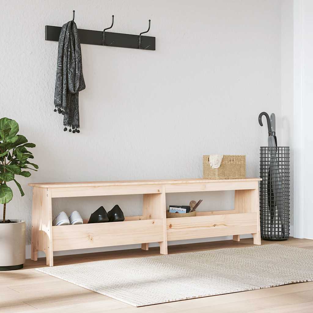 Klupa za hodnik 160x28x45 cm Masivno drvo Bor