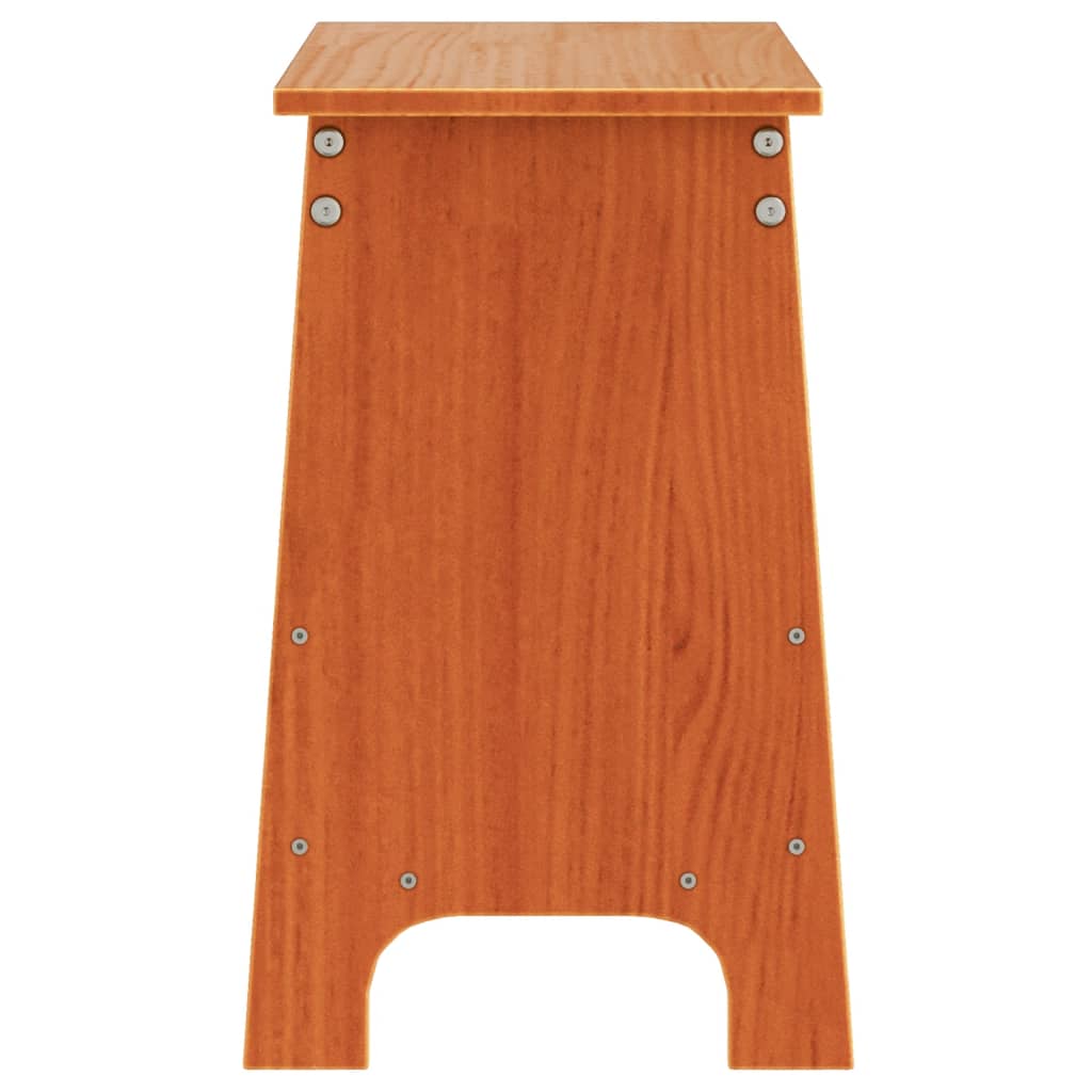 Klupa za hodnik voštano smeđa 60x28x45 cm od masivne borovine