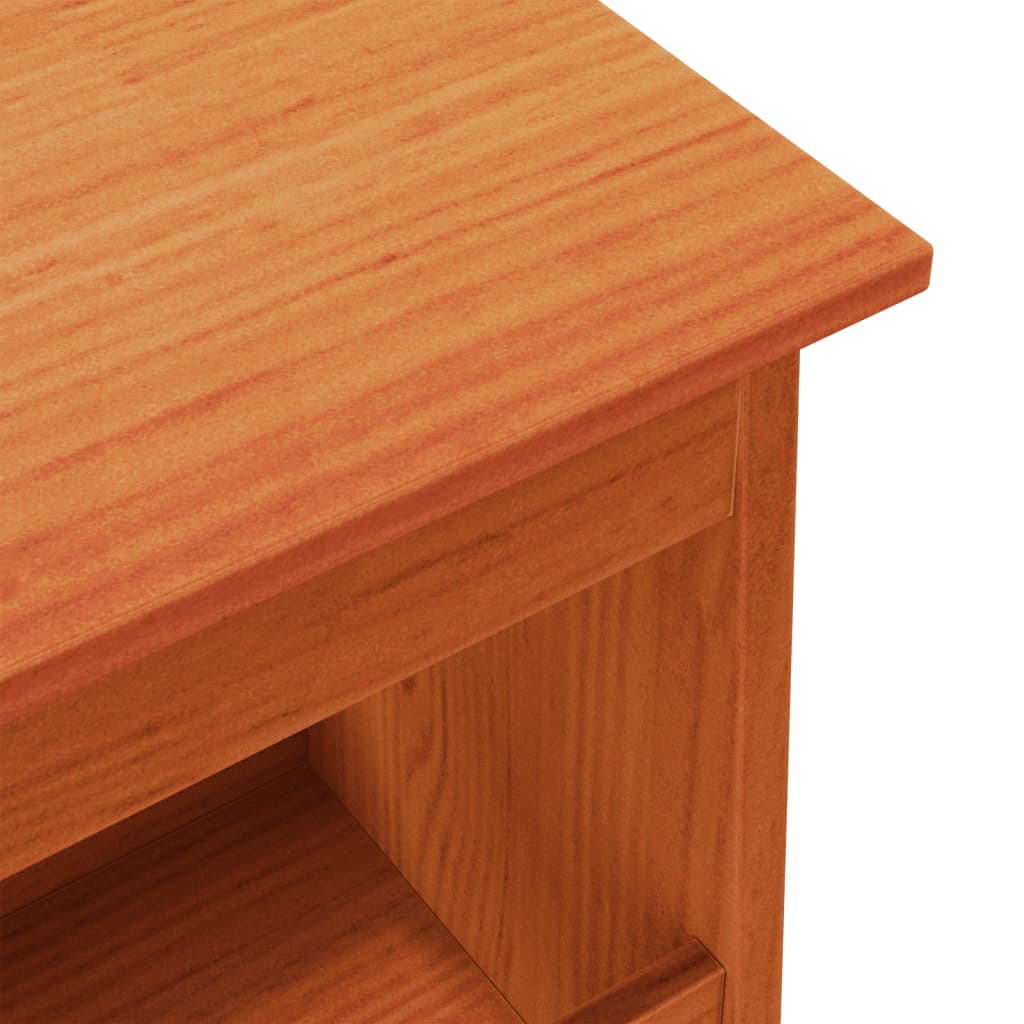 Klupa za hodnik voštano smeđa 60x28x45 cm od masivne borovine