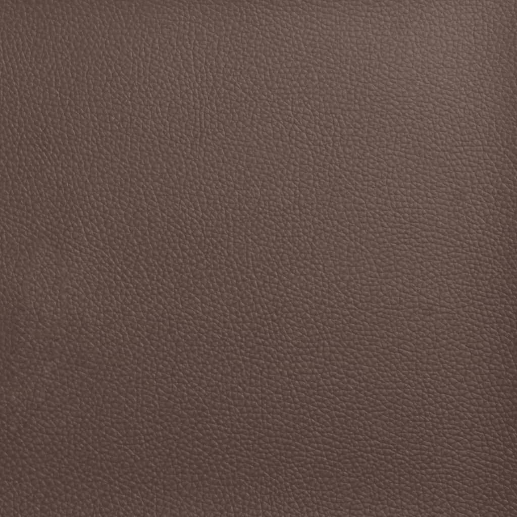Klupa s naslonom smeđa 112 x 65,5 x 75 cm od umjetne kože