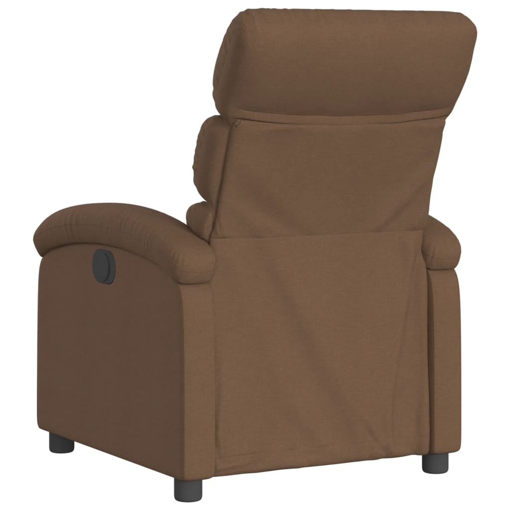Naslonjač od tkanine smeđi