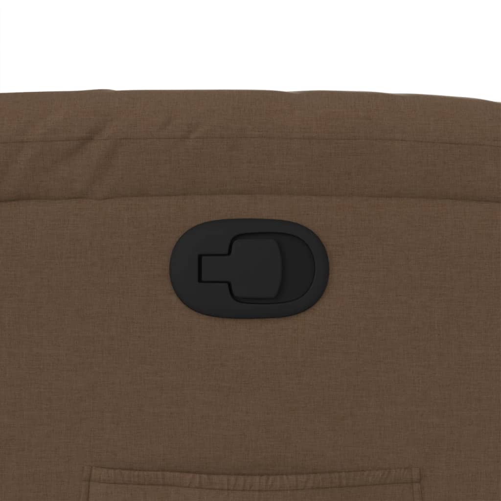 Naslonjač od tkanine smeđi