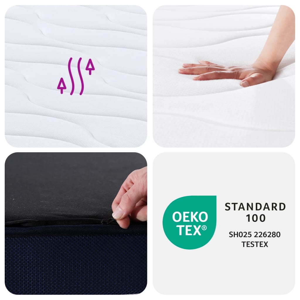 Madrac s džepičastim oprugama srednje čvrst 120x200 cm